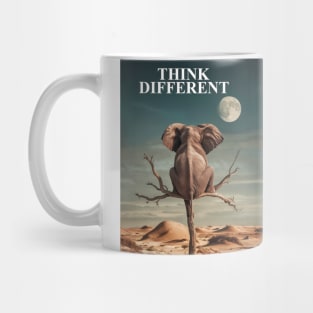 Think Different: Surreal Desert Elephant Mug